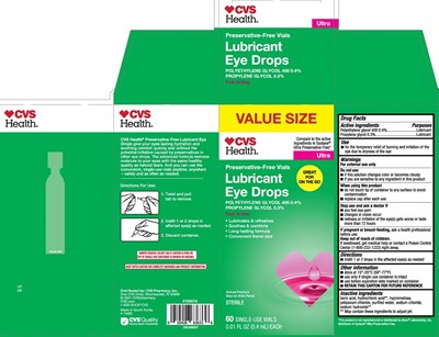 60 Ct Carton (Cvs Lubricant Eye Drops Ultra 60ct)